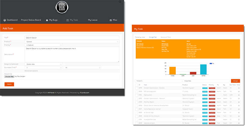 HR Panel Tasks